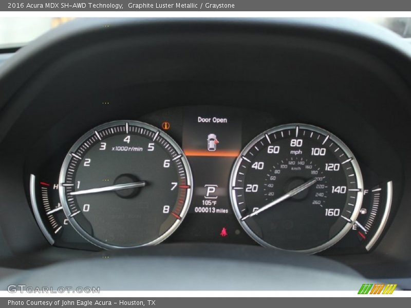 Graphite Luster Metallic / Graystone 2016 Acura MDX SH-AWD Technology