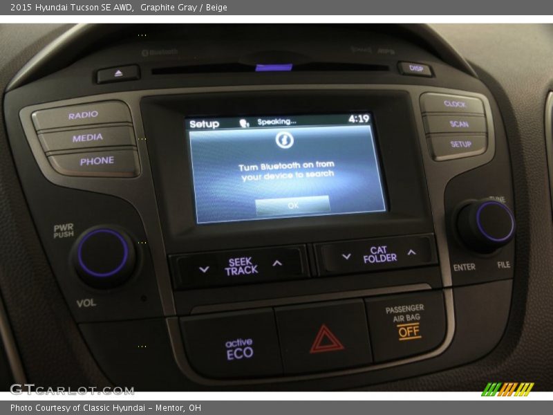 Graphite Gray / Beige 2015 Hyundai Tucson SE AWD
