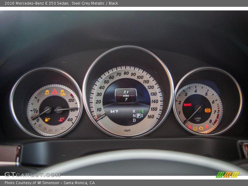 Steel Grey Metallic / Black 2016 Mercedes-Benz E 350 Sedan