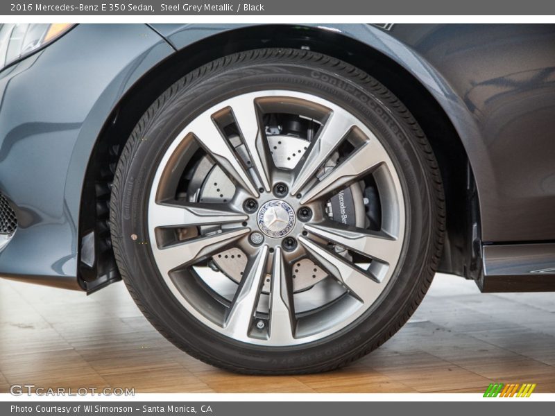 Steel Grey Metallic / Black 2016 Mercedes-Benz E 350 Sedan