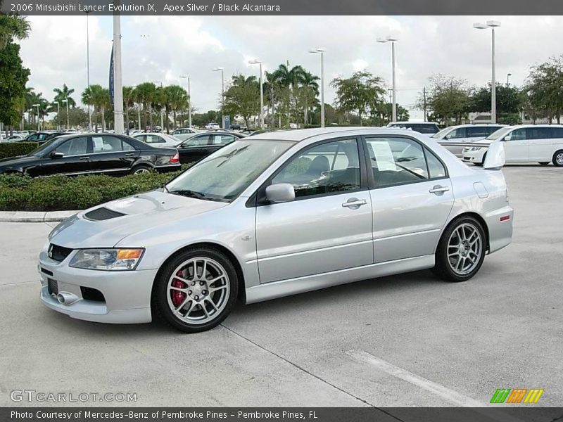 Apex Silver / Black Alcantara 2006 Mitsubishi Lancer Evolution IX