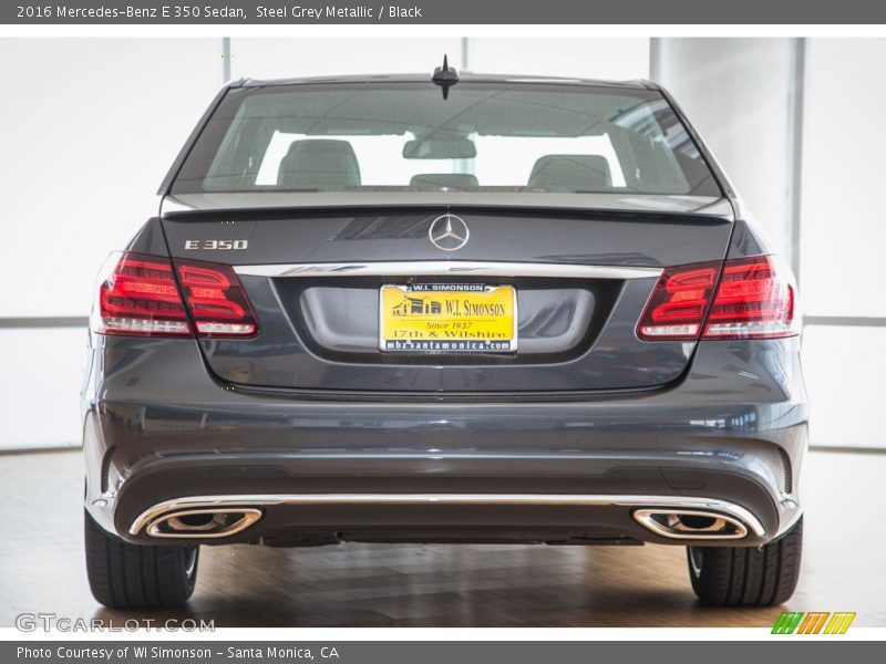 Steel Grey Metallic / Black 2016 Mercedes-Benz E 350 Sedan