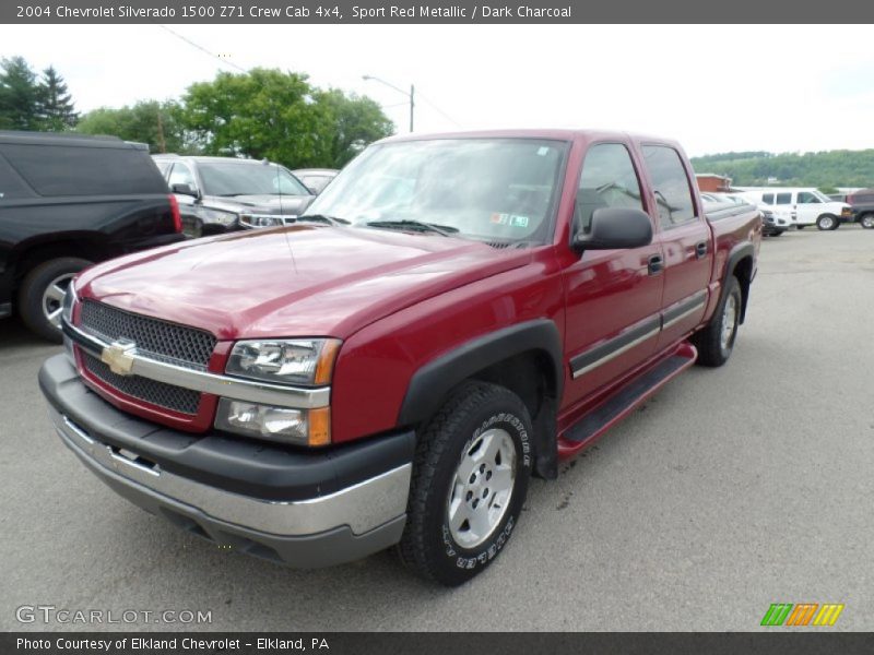 Sport Red Metallic / Dark Charcoal 2004 Chevrolet Silverado 1500 Z71 Crew Cab 4x4
