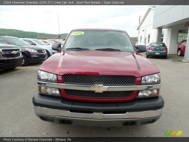 Sport Red Metallic / Dark Charcoal 2004 Chevrolet Silverado 1500 Z71 Crew Cab 4x4