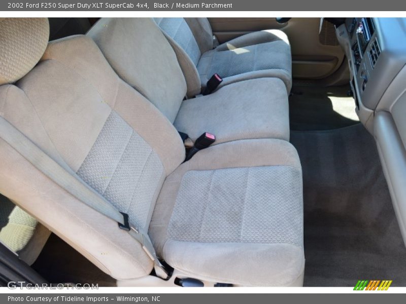 Black / Medium Parchment 2002 Ford F250 Super Duty XLT SuperCab 4x4