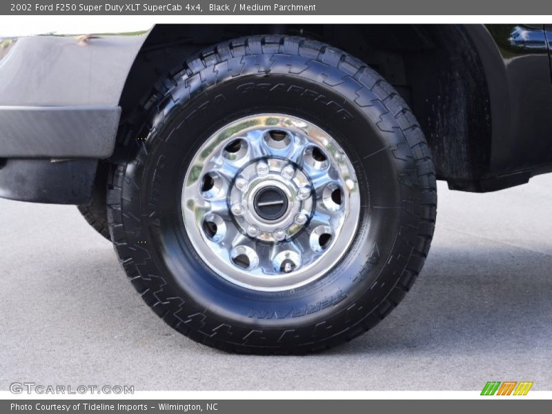 Black / Medium Parchment 2002 Ford F250 Super Duty XLT SuperCab 4x4