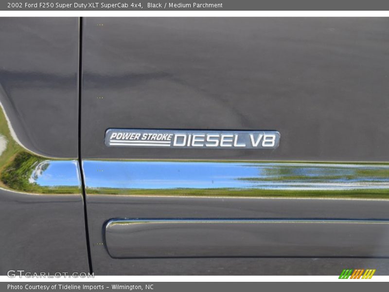 Black / Medium Parchment 2002 Ford F250 Super Duty XLT SuperCab 4x4