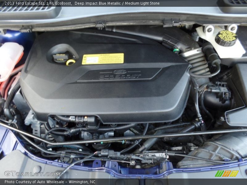 Deep Impact Blue Metallic / Medium Light Stone 2013 Ford Escape SEL 1.6L EcoBoost
