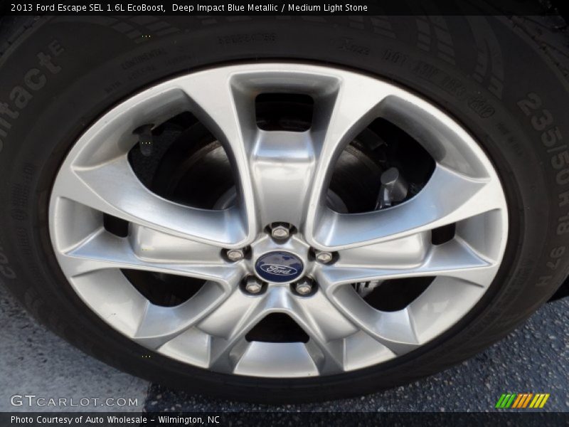 Deep Impact Blue Metallic / Medium Light Stone 2013 Ford Escape SEL 1.6L EcoBoost