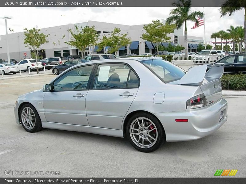Apex Silver / Black Alcantara 2006 Mitsubishi Lancer Evolution IX