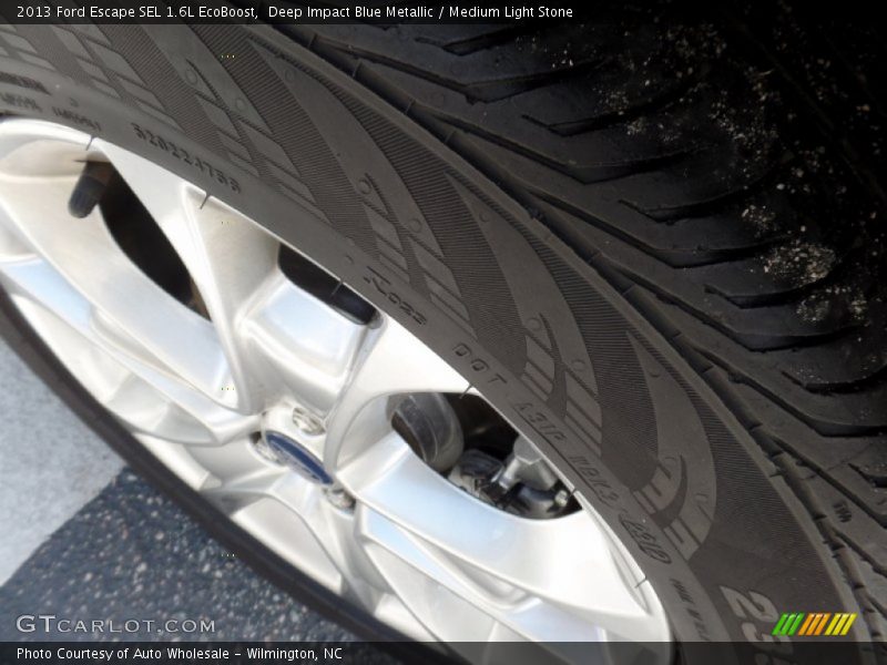 Deep Impact Blue Metallic / Medium Light Stone 2013 Ford Escape SEL 1.6L EcoBoost