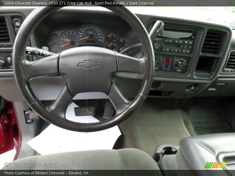 Sport Red Metallic / Dark Charcoal 2004 Chevrolet Silverado 1500 Z71 Crew Cab 4x4
