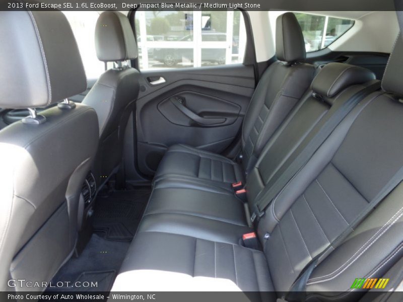 Deep Impact Blue Metallic / Medium Light Stone 2013 Ford Escape SEL 1.6L EcoBoost