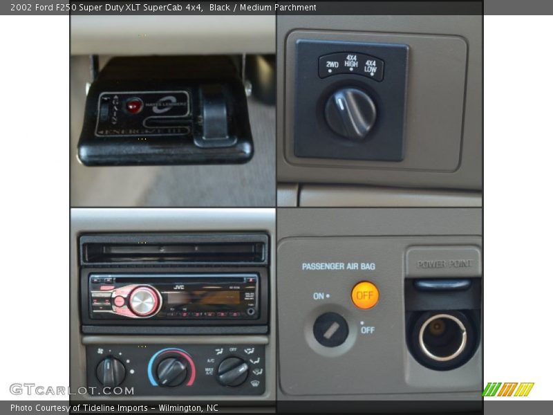 Black / Medium Parchment 2002 Ford F250 Super Duty XLT SuperCab 4x4
