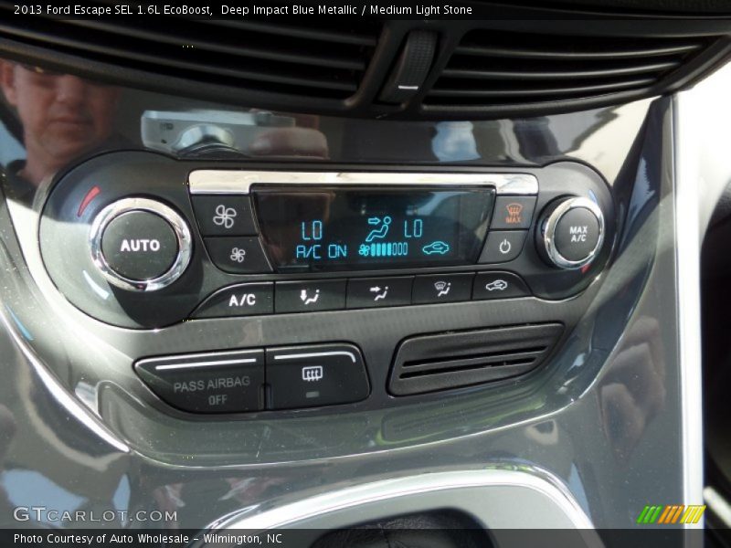 Deep Impact Blue Metallic / Medium Light Stone 2013 Ford Escape SEL 1.6L EcoBoost
