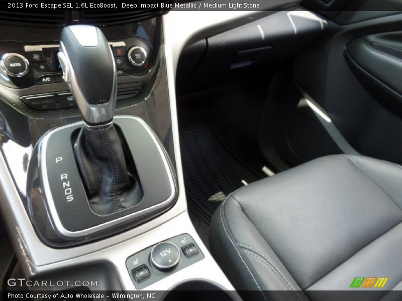 Deep Impact Blue Metallic / Medium Light Stone 2013 Ford Escape SEL 1.6L EcoBoost