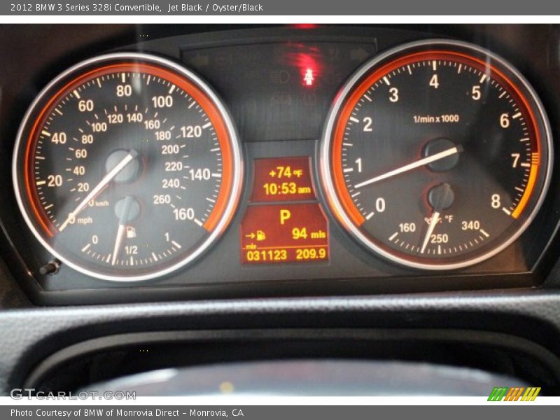Jet Black / Oyster/Black 2012 BMW 3 Series 328i Convertible