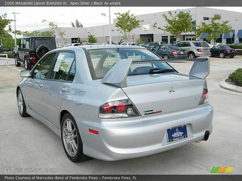 Apex Silver / Black Alcantara 2006 Mitsubishi Lancer Evolution IX