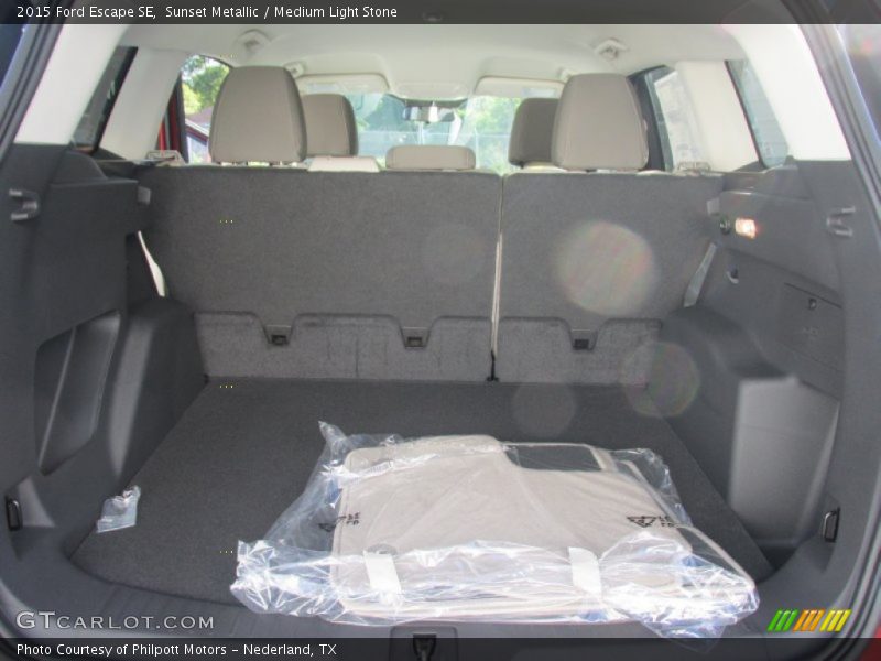 Sunset Metallic / Medium Light Stone 2015 Ford Escape SE