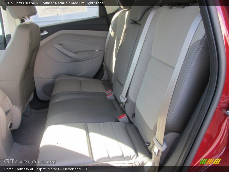 Sunset Metallic / Medium Light Stone 2015 Ford Escape SE