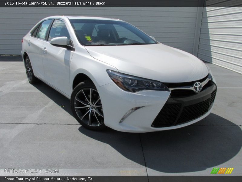 Blizzard Pearl White / Black 2015 Toyota Camry XSE V6