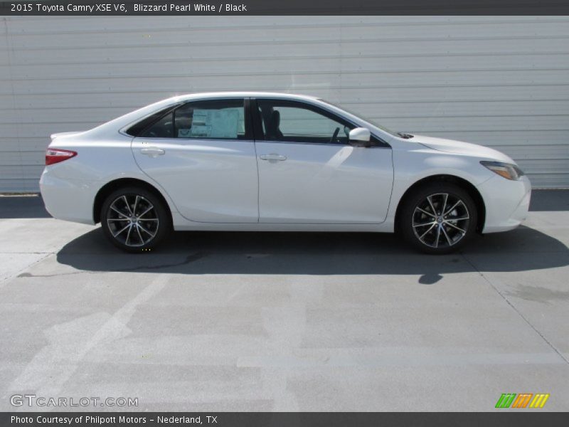 Blizzard Pearl White / Black 2015 Toyota Camry XSE V6
