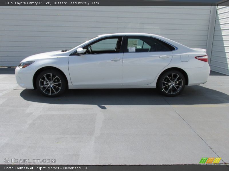 Blizzard Pearl White / Black 2015 Toyota Camry XSE V6