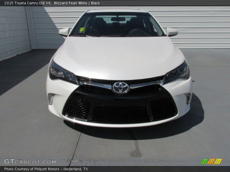 Blizzard Pearl White / Black 2015 Toyota Camry XSE V6