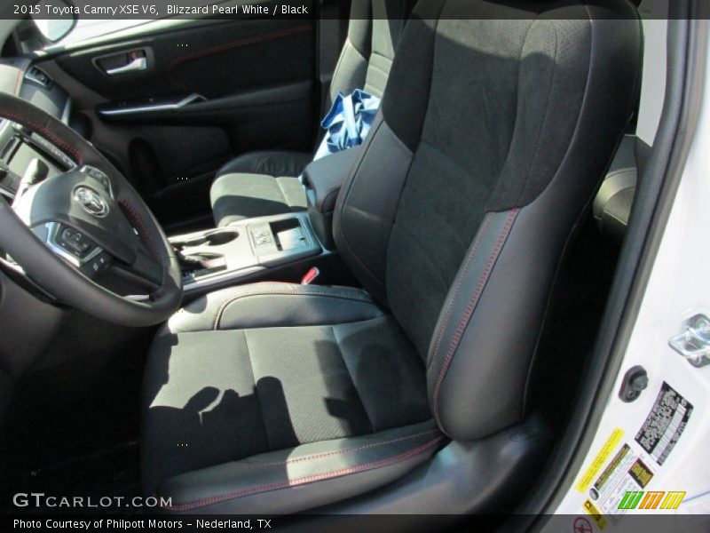 Blizzard Pearl White / Black 2015 Toyota Camry XSE V6