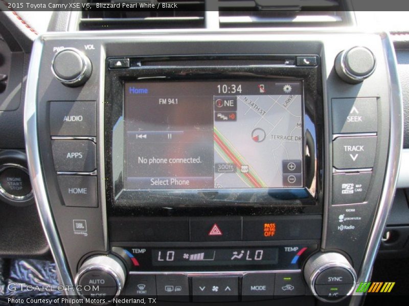 Blizzard Pearl White / Black 2015 Toyota Camry XSE V6