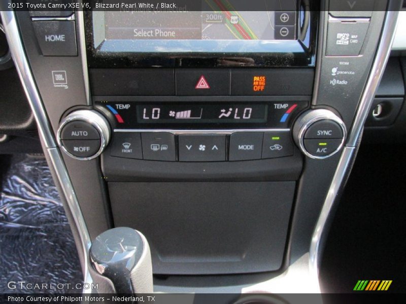 Blizzard Pearl White / Black 2015 Toyota Camry XSE V6