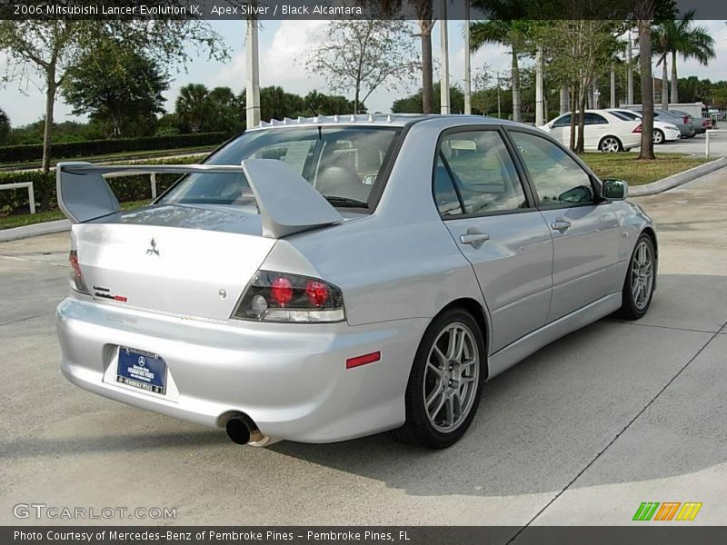 Apex Silver / Black Alcantara 2006 Mitsubishi Lancer Evolution IX