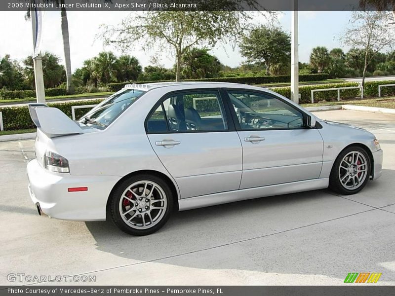 Apex Silver / Black Alcantara 2006 Mitsubishi Lancer Evolution IX
