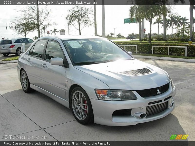 Apex Silver / Black Alcantara 2006 Mitsubishi Lancer Evolution IX