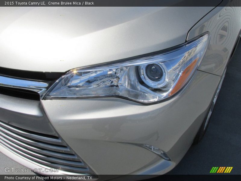Creme Brulee Mica / Black 2015 Toyota Camry LE