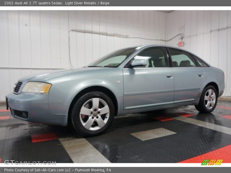 Light Silver Metallic / Beige 2002 Audi A6 2.7T quattro Sedan