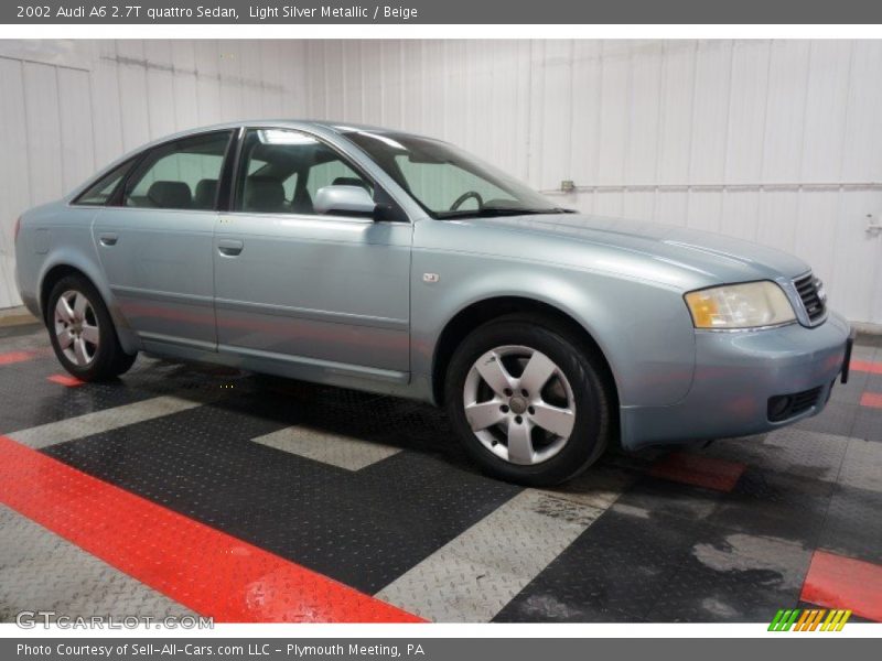 Light Silver Metallic / Beige 2002 Audi A6 2.7T quattro Sedan