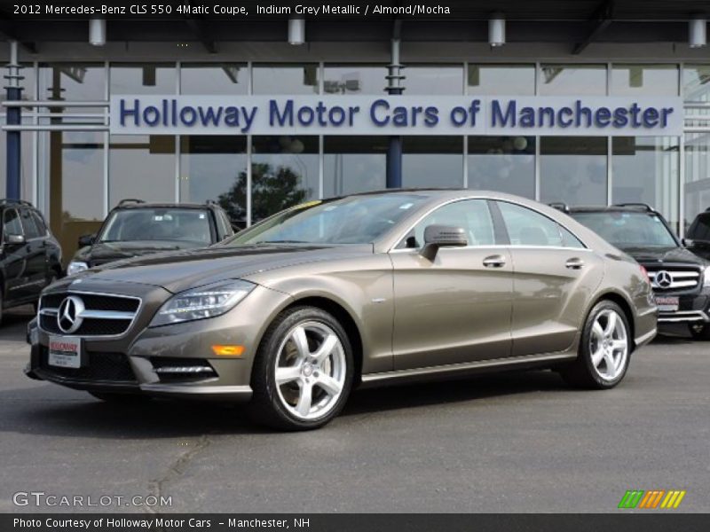 Indium Grey Metallic / Almond/Mocha 2012 Mercedes-Benz CLS 550 4Matic Coupe