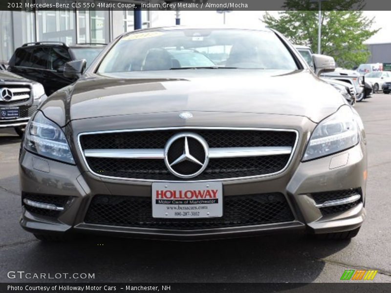 Indium Grey Metallic / Almond/Mocha 2012 Mercedes-Benz CLS 550 4Matic Coupe