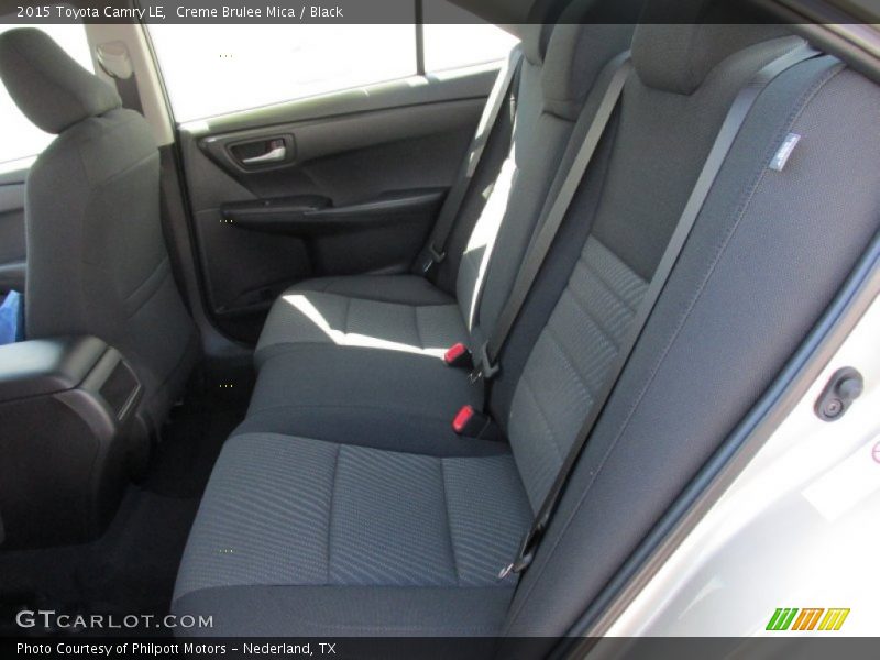 Creme Brulee Mica / Black 2015 Toyota Camry LE