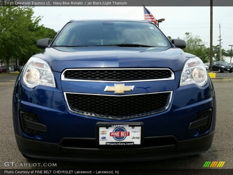 Navy Blue Metallic / Jet Black/Light Titanium 2010 Chevrolet Equinox LS