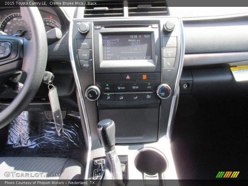 Creme Brulee Mica / Black 2015 Toyota Camry LE