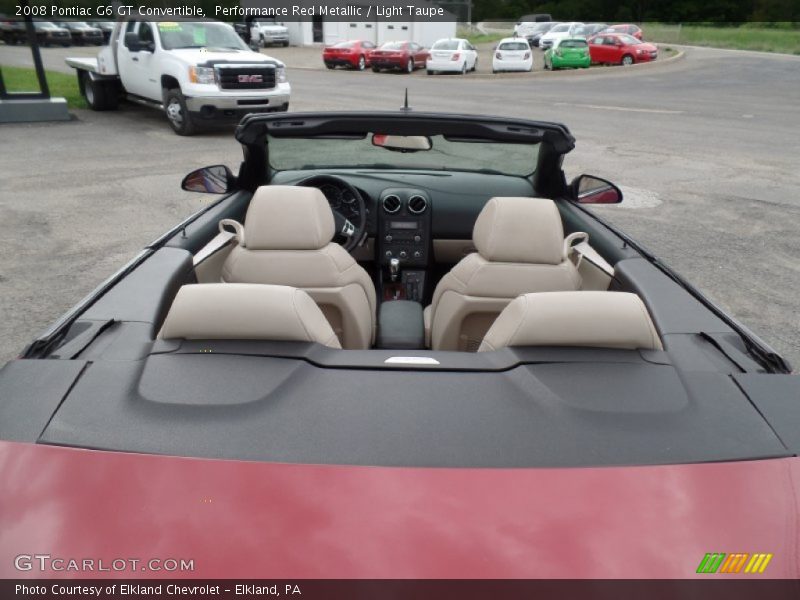 Performance Red Metallic / Light Taupe 2008 Pontiac G6 GT Convertible