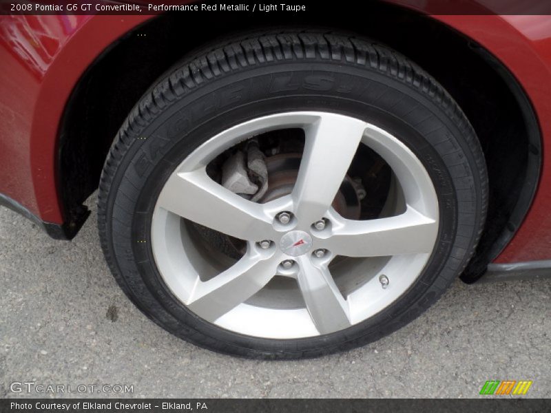 Performance Red Metallic / Light Taupe 2008 Pontiac G6 GT Convertible