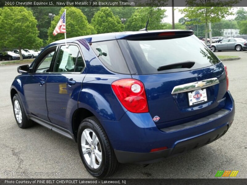 Navy Blue Metallic / Jet Black/Light Titanium 2010 Chevrolet Equinox LS