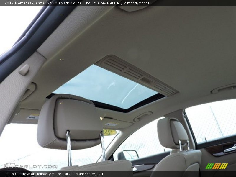 Indium Grey Metallic / Almond/Mocha 2012 Mercedes-Benz CLS 550 4Matic Coupe