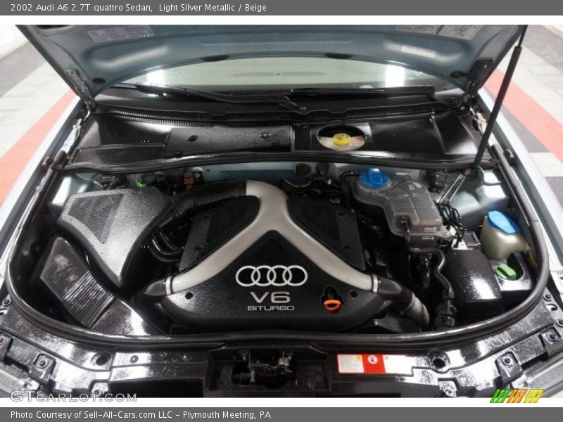 Light Silver Metallic / Beige 2002 Audi A6 2.7T quattro Sedan