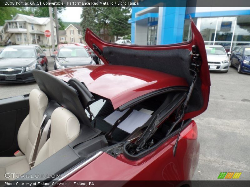 Performance Red Metallic / Light Taupe 2008 Pontiac G6 GT Convertible