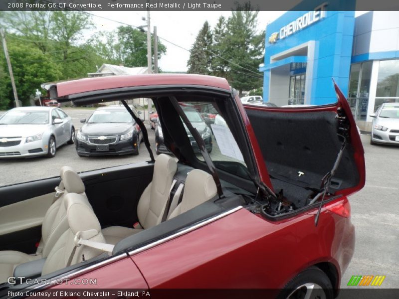 Performance Red Metallic / Light Taupe 2008 Pontiac G6 GT Convertible