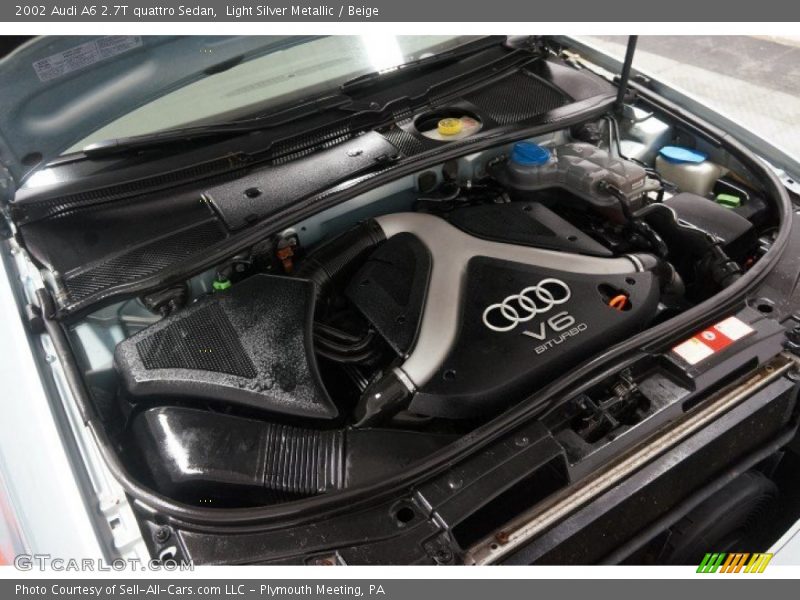 Light Silver Metallic / Beige 2002 Audi A6 2.7T quattro Sedan
